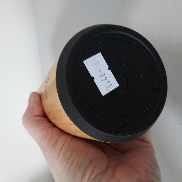 BHAVANA Bamboo Water Bottle 'PEACE' 17.9 oz Tumbler with Tea/Fruit Infuser NWT - Picture 7 of 12